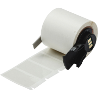 M6-4-430-TL | Glanzend Transparant Polyester met afmeting: 37,00 mm (B) x 21,00 mm (H)