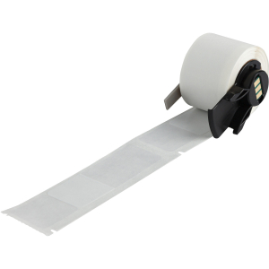 M6-209-427-RO | Mat Wit, transparant Zelflaminerend vinyl met afmeting: 25,40 mm (B) x 69,85 mm (H)