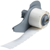 M7-76-490 | Mat Wit FreezerBondz -polyester met afmeting: 41,28 mm (B) x 15,24 mm (H)