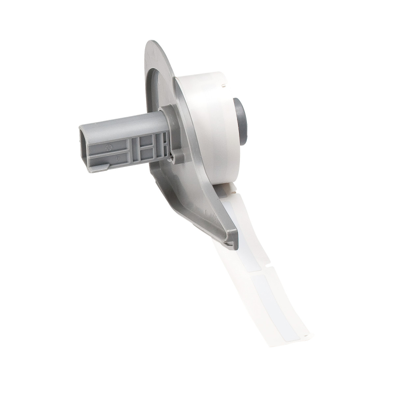 M7-2-717 | Glanzend Wit Polyimide met afmeting: 50,80 mm (B) x 6,35 mm (H)