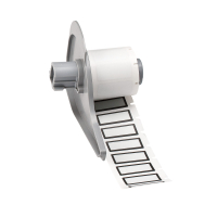 M7-24-423-BK | Glanzend Wit Polyester met afmeting: 28,70 mm (B) x 12,70 mm (H)