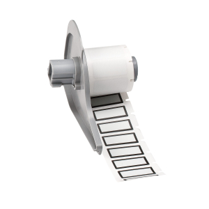 M7-24-423-BK | Glanzend Wit Polyester met afmeting: 28,70 mm (B) x 12,70 mm (H)