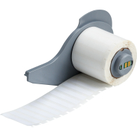 M7-28-423 | Glanzend Wit Polyester met afmeting: 38,10 mm (B) x 6,35 mm (H)