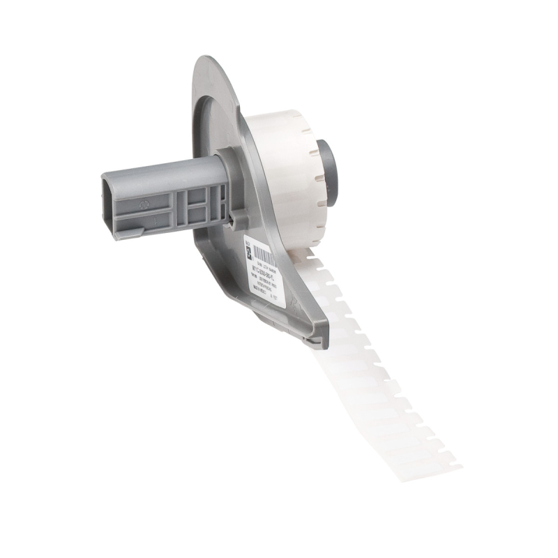 M7-5-423 | Glanzend Wit Polyester met afmeting: 12,70 mm (B) x 5,08 mm (H)