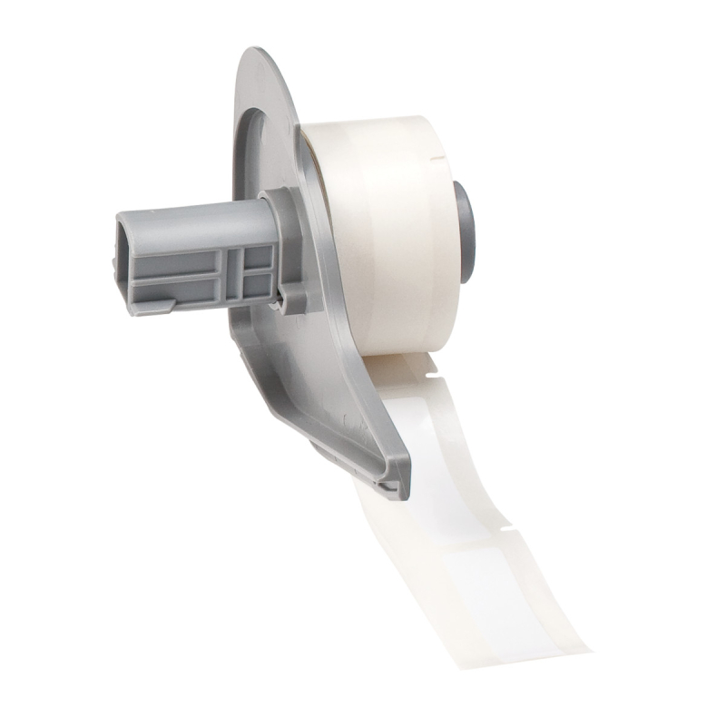 M7-61-483 | Glanzend Wit Polyester met afmeting: 12,70 mm (B) x 50,80 mm (H)