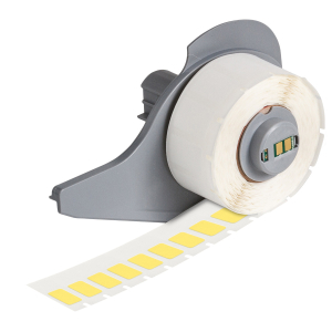 M7-67-499-YL | Mat Geel Nylonweefsel met afmeting: 15,00 mm (B) x 9,00 mm (H)