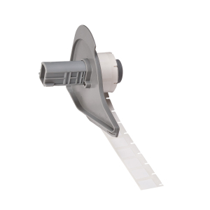 M7-7-423 | Glanzend Wit Polyester met afmeting: 12,70 mm (B) x 12,70 mm (H)