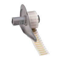 M7-9-724 | Mat Amber Polyimide met afmeting: 16,51 mm (B) x 5,08 mm (H)