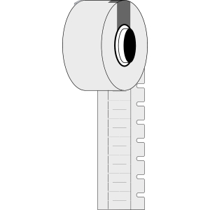 M6-10x4.2-7597-WT | Mat Wit Polyethyleen met afmeting: 10,00 mm (B) x 4,20 mm (H)