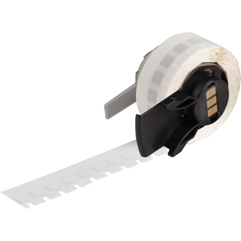 M6-1-768 | Glanzend Wit Polyimide met afmeting: 6,35 mm (B) x 6,35 mm (H)