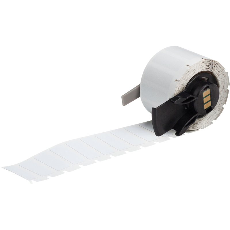 M6-16-719 | Mat Wit Polyimide met afmeting: 25,40 mm (B) x 9,53 mm (H)