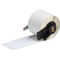 M6-32-422 | Glanzend Wit Polyester met afmeting: 38,10 mm (B) x 38,10 mm (H)