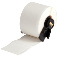 M6-32-498 | Halfglanzend Wit Vinylweefsel met afmeting: 38,10 mm (B) x 38,10 mm (H)