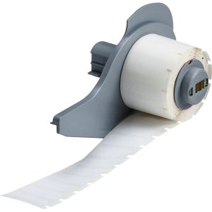 M7-76-490 | Mat Wit FreezerBondz -polyester met afmeting: 41,28 mm (B) x 15,24 mm (H)