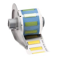 M7-187-1-7641-YL | Mat Geel Hittekrimpende polyolefin krimpkous met afmeting: 25,40 mm (B) x 8,51 mm (H)