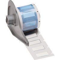 M7-250-1-7641 | Mat Wit Hittekrimpende polyolefin krimpkous met afmeting: 25,40 mm (B) x 11,15 mm (H)