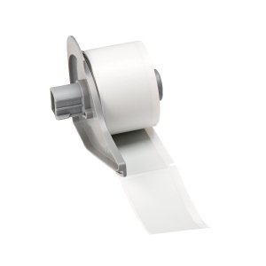 M7-26-428 | Mat Lichtgrijs Gemetalliseerd polyester met afmeting: 69,85 mm (B) x 31,75 mm (H)