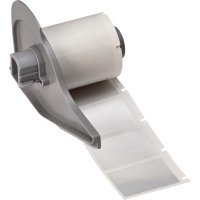 M7-31-362 | Glanzend Zilver Fraudebestendig, gemetalliseerd vinyl met afmeting: 25,40 mm (B) x 38,10 mm (H)