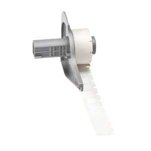 M7-4-718 | Glanzend Wit Polyimide met afmeting: 10,16 mm (B) x 10,16 mm (H)