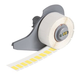 M7-67-499-YL | Mat Geel Nylonweefsel met afmeting: 15,00 mm (B) x 9,00 mm (H)