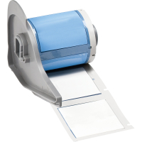 M7-750-1-7641 | Mat Wit Hittekrimpende polyolefin krimpkous met afmeting: 25,40 mm (B) x 31,75 mm (H)