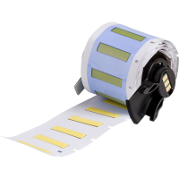 M6-125-1-345-YL | Mat Geel Hittekrimpende krimpkous in polyvinylideenfluoride voor hoge temperaturen met afmeting: 25,40 mm (B) x 5,97 mm (H)