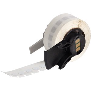 M6-1-767 | Glanzend Wit Polyimide met afmeting: 6,35 mm (B) x 6,35 mm (H)