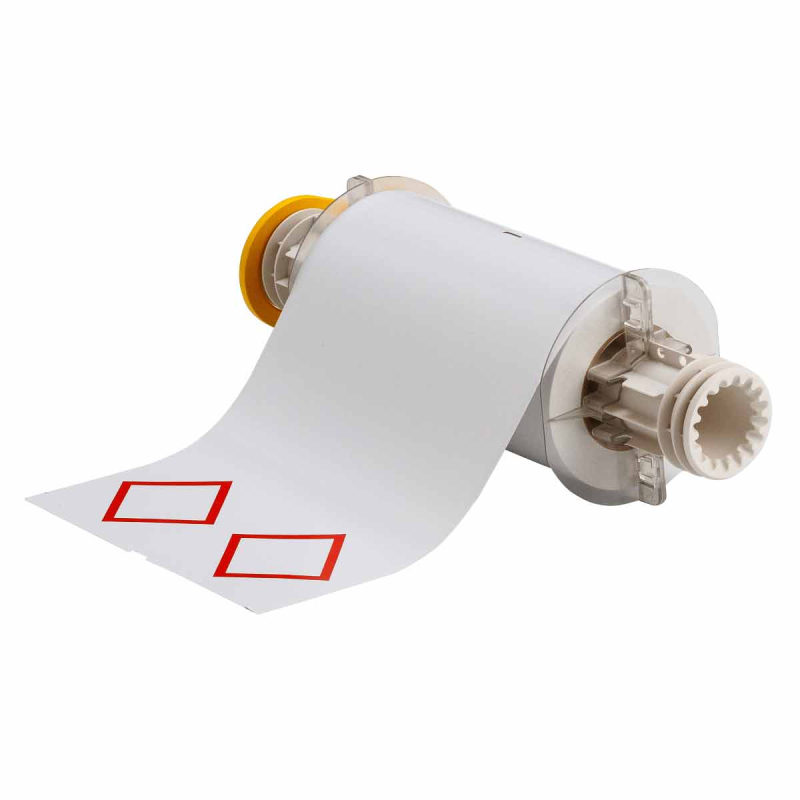 B85-155x210-7569-CLP2 | Glanzend Rood op Wit Vinyl met afmeting: 209,98 mm (B) x 155,02 mm (H)