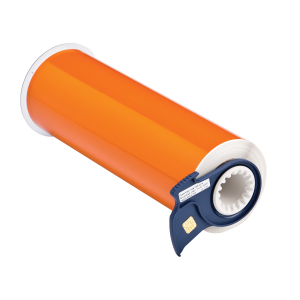 B85-250x10M-584-OR | Glanzend Oranje Reflecterende tape met afmeting: 250,00 mm (B) x 10,00 m (L)