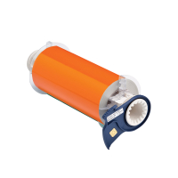 B85-178x10M-584-OR | Glanzend Oranje Reflecterende tape met afmeting: 178,00 mm (B) x 10,00 m (L)