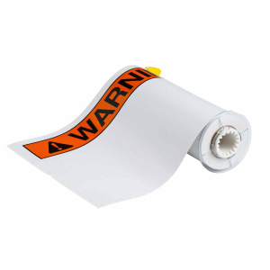 B85-254x356-7569-ANSIWA | Glanzend Zwart, oranje op wit Vinyl met afmeting: 355,60 mm (B) x 254,00 mm (H)