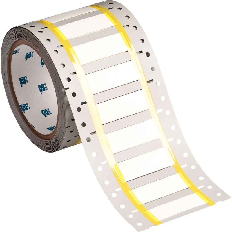 2HT-375-2-WT-S | Mat Wit Hittekrimpende krimpkous in polyvinylideenfluoride voor hoge temperaturen met afmeting: 50,80 mm (B) x 16,38 mm (H)