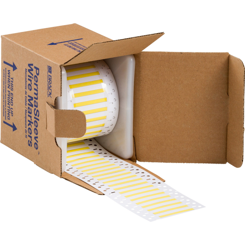 3PS-094-2-YL | Mat Geel Hittekrimpende polyolefin krimpkous met afmeting: 50,80 mm (B) x 4,62 mm (H)