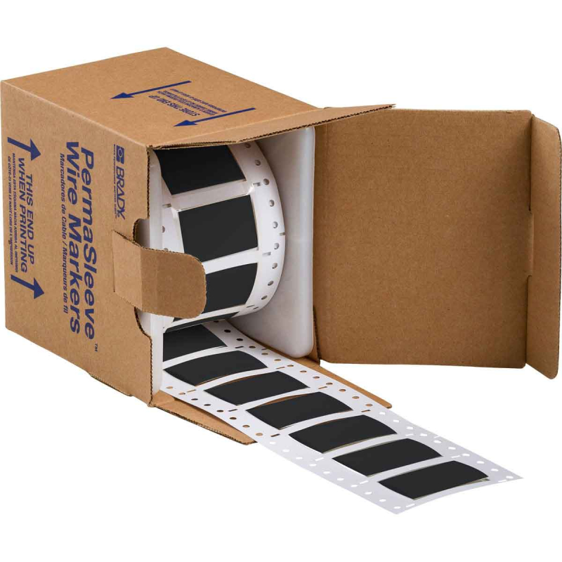 3PS-750-2-BK-S | Mat Zwart Hittekrimpende polyolefin krimpkous met afmeting: 50,80 mm (B) x 31,75 mm (H)