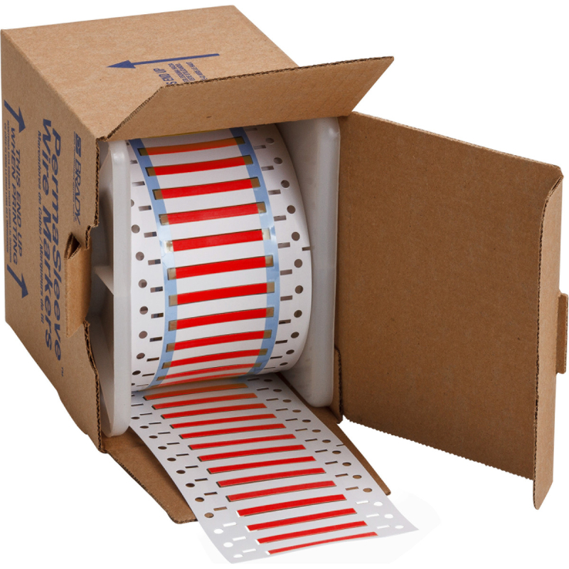 3PS-094-2-RD-S | Mat Rood Hittekrimpende polyolefin krimpkous met afmeting: 50,80 mm (B) x 4,62 mm (H)