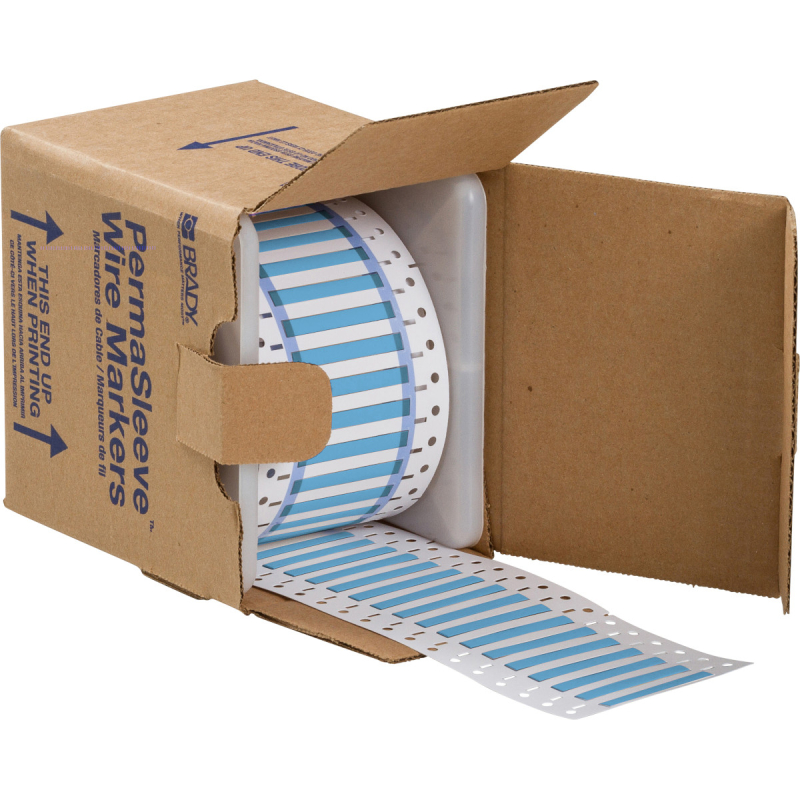 3PS-125-2-BL-S | Mat Blauw Hittekrimpende polyolefin krimpkous met afmeting: 50,80 mm (B) x 5,97 mm (H)