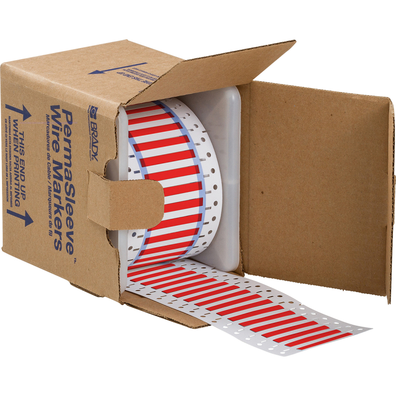 3PS-125-2-RD-S | Mat Rood Hittekrimpende polyolefin krimpkous met afmeting: 50,80 mm (B) x 5,97 mm (H)