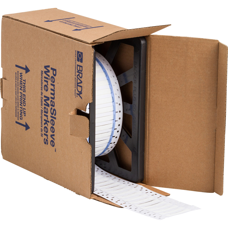 3PS-187-2-WT-4 | Mat Wit Hittekrimpende polyolefin krimpkous met afmeting: 12,70 mm (B) x 8,51 mm (H)