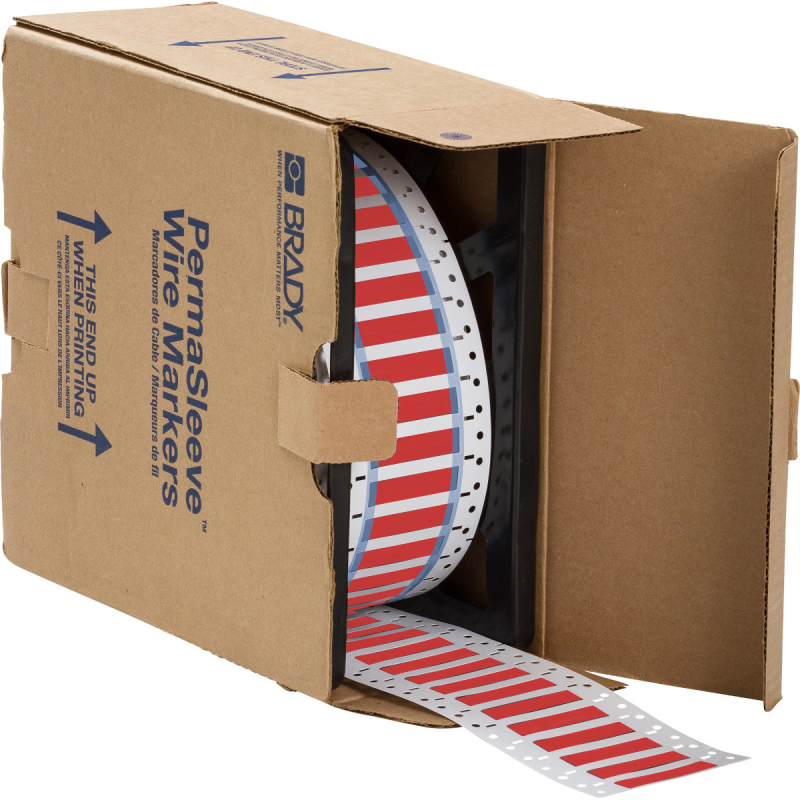 3PS-375-2-RD | Mat Rood Hittekrimpende polyolefin krimpkous met afmeting: 50,80 mm (B) x 16,38 mm (H)