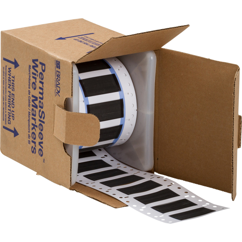 3PS-500-2-BK-S | Mat Zwart Hittekrimpende polyolefin krimpkous met afmeting: 50,80 mm (B) x 21,62 mm (H)