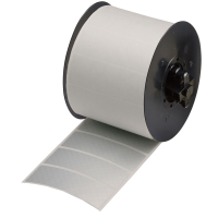 MNK-THT-18-438 | Mat Zilver Fraudebestendig, gemetalliseerd polyester met afmeting: 76,20 mm (B) x 25,40 mm (H)