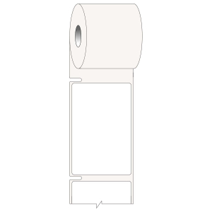 MNK-55x85-B7610-0.4 | Mat Wit Papier met afmeting: 55,00 mm (B) x 85,00 mm (H)