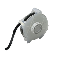 GLOBALMARK VINYL B595 BLACK 13MM | Glanzend Zwart Vinyl met afmeting: 12,70 mm (B) x 30,48 m (L)