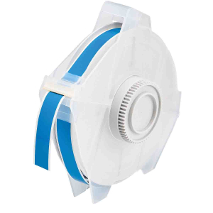 Globalmark tapes - B-569 13 mm Light Blue | Glanzend Lichtblauw Polyester met afmeting: 12,70 mm (B) x 30,48 m (L)