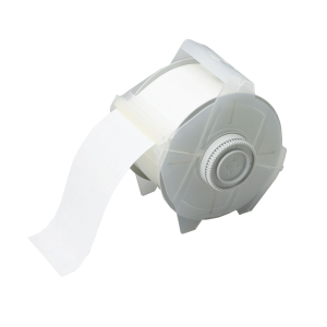 Globalmark tapes - B-569 57 mm  Clear | Glanzend Transparant Polyester met afmeting: 57,15 mm (B) x 30,48 m (L)