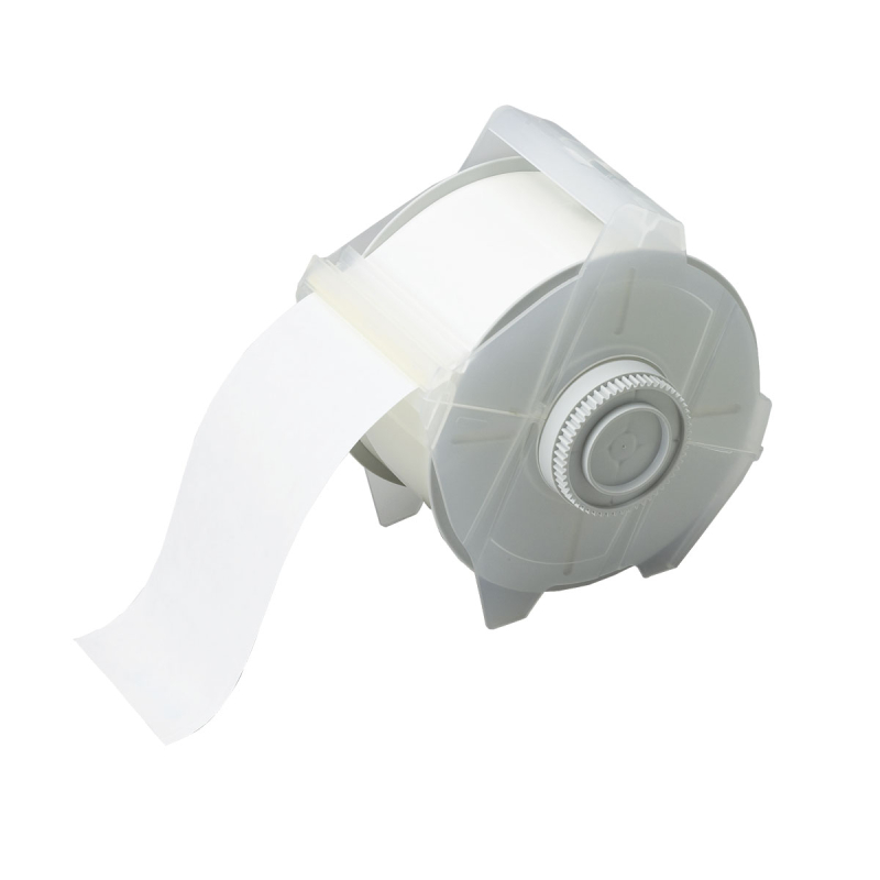 Globalmark tapes - B-569 57 mm  Clear | Glanzend Transparant Polyester met afmeting: 57,15 mm (B) x 30,48 m (L)