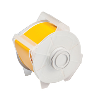 Globalmark tapes - B-569 57 mm  Yellow | Glanzend Geel Polyester met afmeting: 57,15 mm (B) x 30,48 m (L)