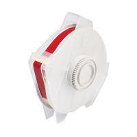 Globalmark tapes - B-569 13 mm  Red | Glanzend Rood Polyester met afmeting: 12,70 mm (B) x 30,48 m (L)