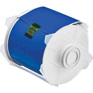 Globalmark tapes - B-569 100 mm  Blue | Glanzend Blauw Polyester met afmeting: 101,60 mm (B) x 30,48 m (L)