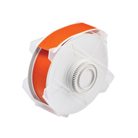 Globalmark tapes - B-569 29 mm  Orange | Glanzend Oranje Polyester met afmeting: 28,58 mm (B) x 30,48 m (L)